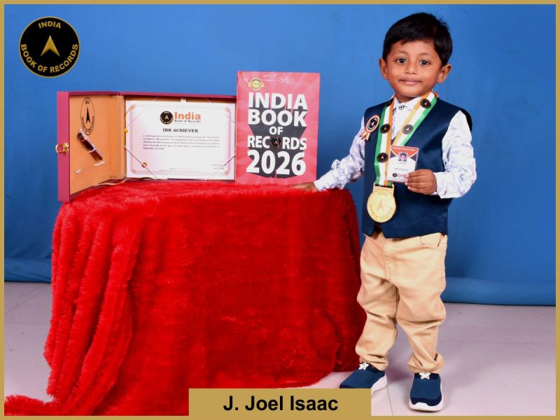 Image of J. Joel Isaac with IBR Achiever Certificate.