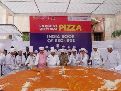 Jaipur National University Prepared the Largest Millet-Based Pizza 2
