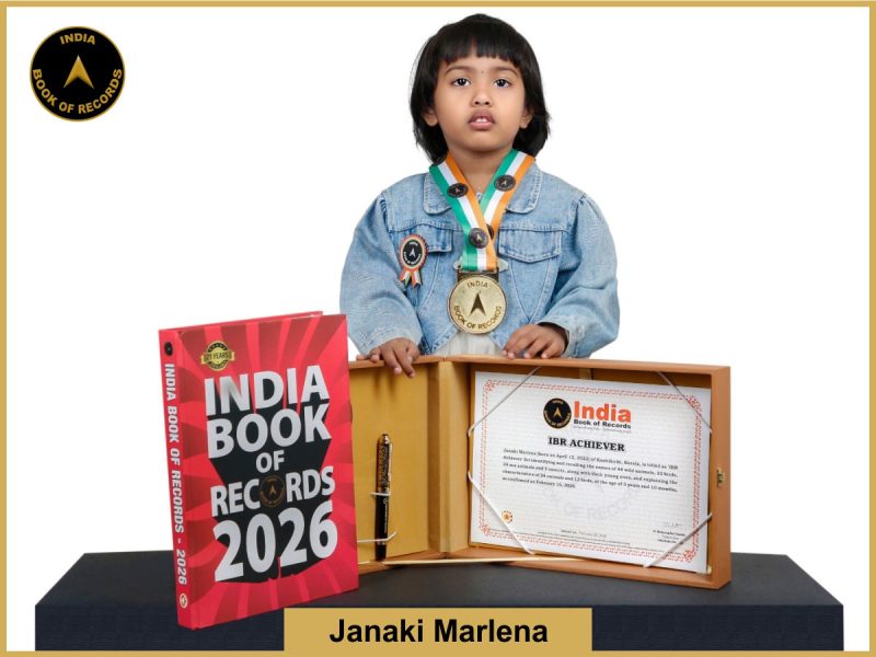 Image of Janaki Marlena with IBR Achiever certificate.