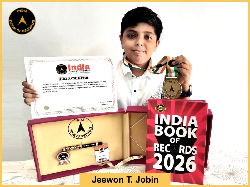 Image of Jeewon T. Jobin with IBR certificate.