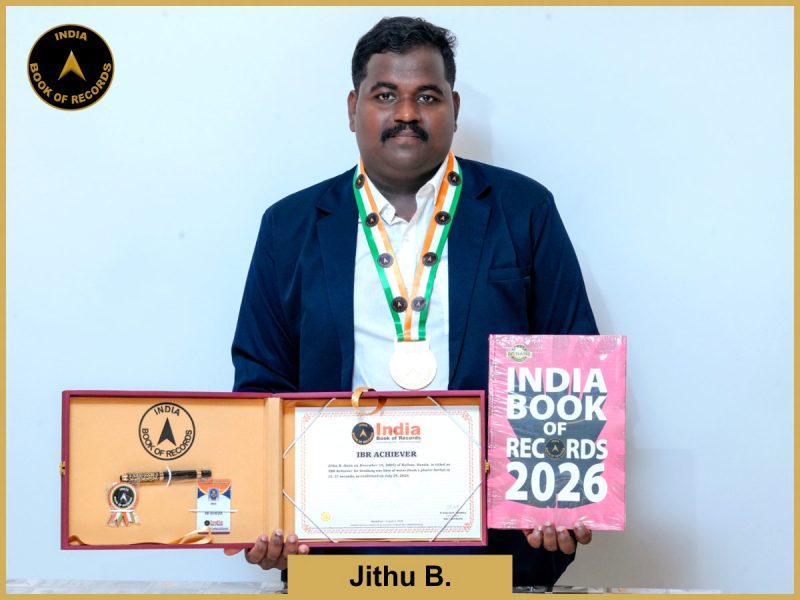Image of Jithu B. of IBR Achiever Certificate.