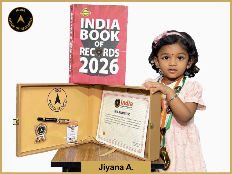 Image of Jiyana A. with IBR Achiever certificate.