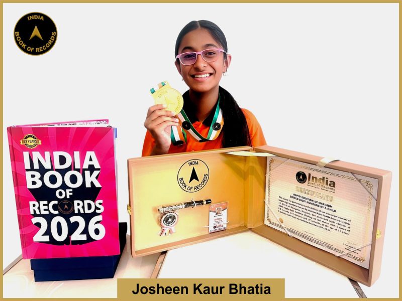 Josheen kaur Bhatia, Rapid addition of maximum single-digit numbers by a child