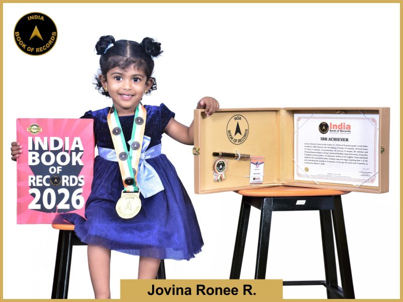 Pic of Jovina Ronee R. with IBR Achiever Certificate.