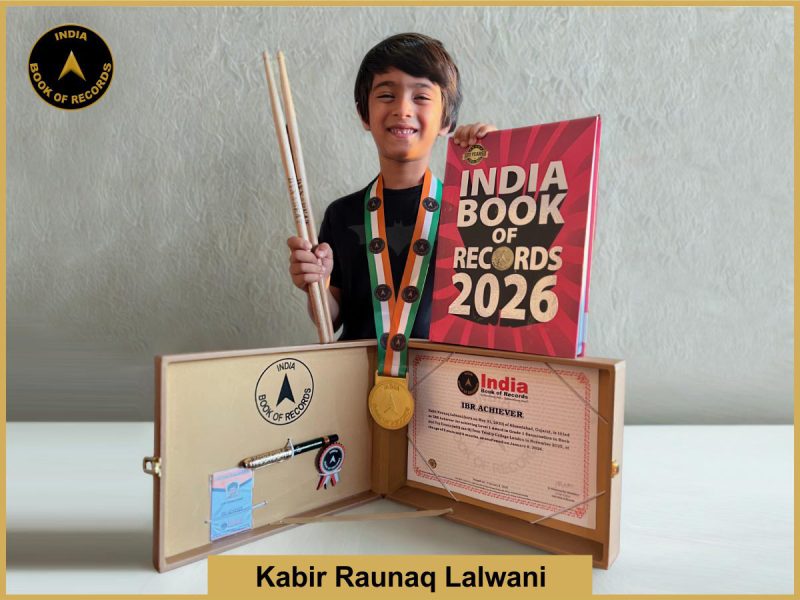 Image of Kabir Raunaq Lalwani with IBR Achiever certificate.