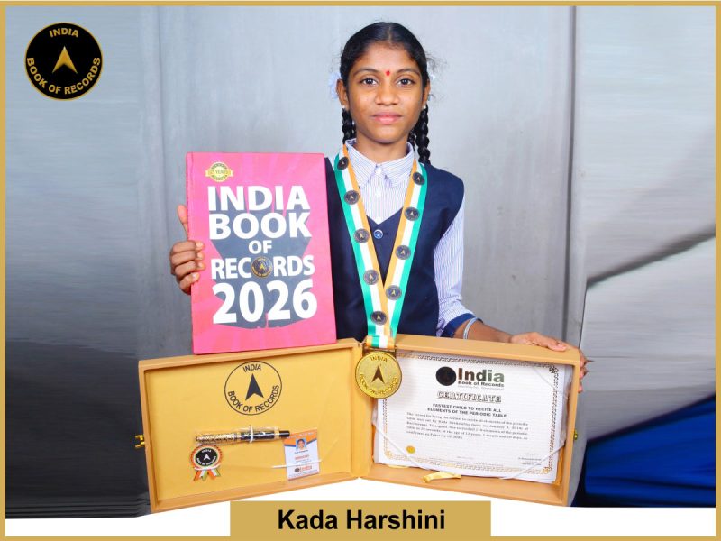 Image of Kada Harshini, Fastest child to recite all elements of the periodic table.