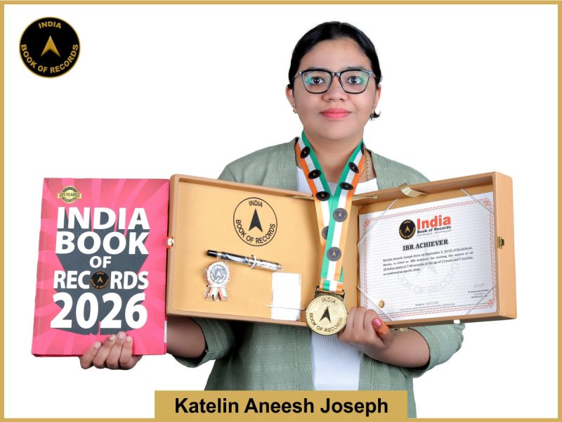 Image of Katelin Aneesh Joseph with IBR Achiever certificate..
