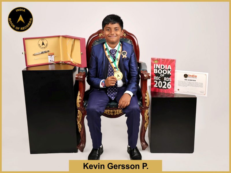 Image of Kevin Gersson P. with IBR certificate .
