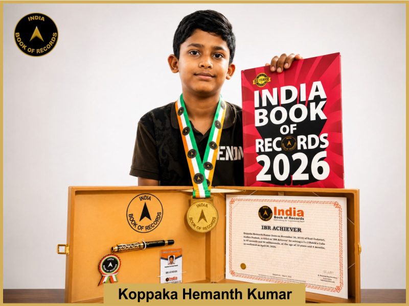 Image of Koppaka Hemanth Kumar with IBR Achiever Certificate.