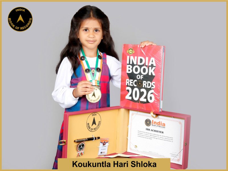 Image of Koukuntla Hari Shloka with IBR Achiever Certificate.