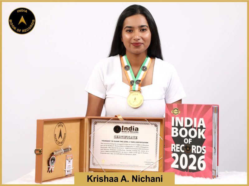 Image of Krishnaa A Nichani, Youngest to clear the Level 3 TARS certification.