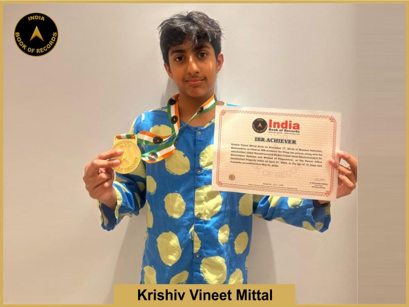 Image of Krishiv Vineet Mittal with lBR Achiever Certificate.