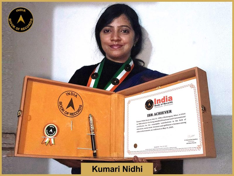 Kumari Nidhi - IBR Achiever