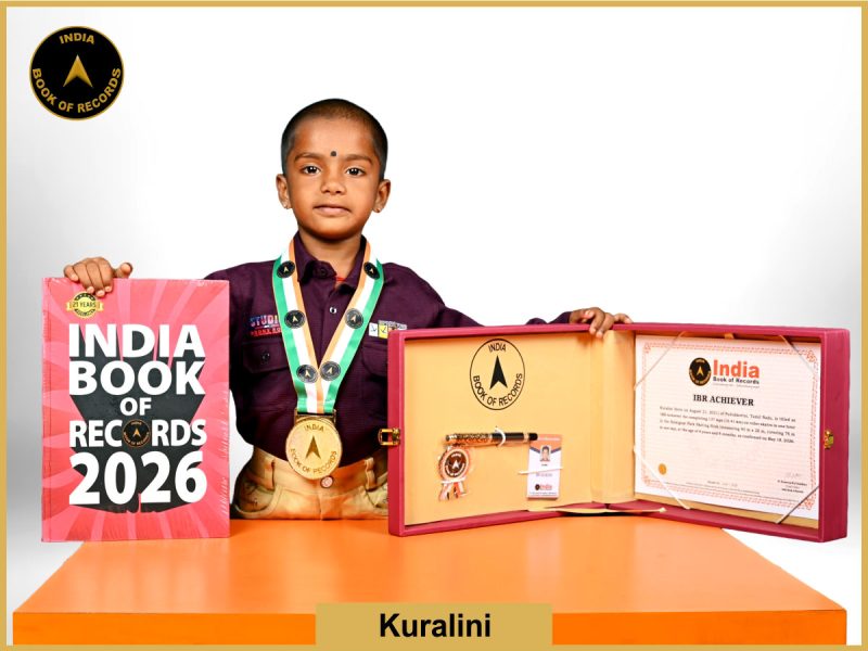 Image of Kuralini with IBR Achiever Certificate.