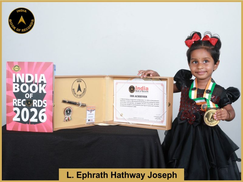 Image of L. Ephrath Hathway Joseph with IBR Achiever certificate.