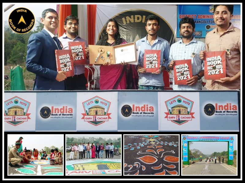 LONGEST RANGOLI FOR VOTER AWARENESS