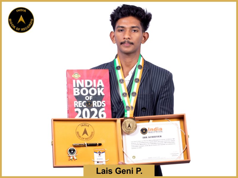 Image of Lais Geni P. with IBR Achiever certificate.
