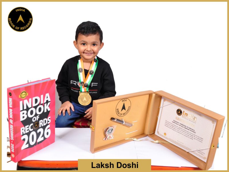 Fastest toddler to recall capitals of all Indian states