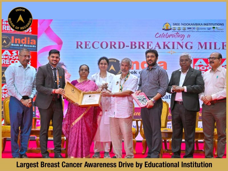Largest Breast Cancer Awareness Drive by Educational Institution.