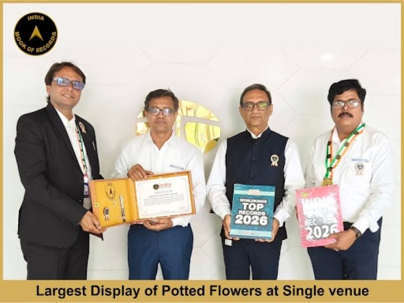 Largest Display of Potted Flowers at Single venue