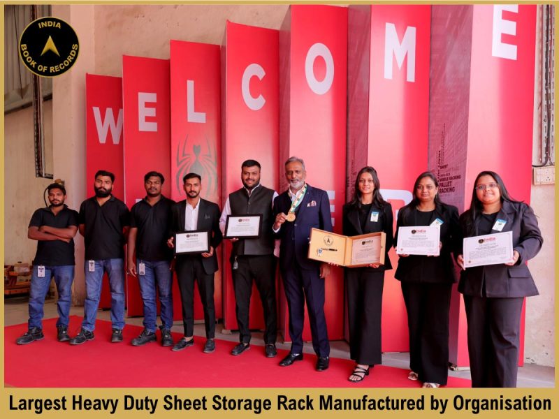 Largest Heavy Duty Sheet Storage Rack Manufactured by Organisation.