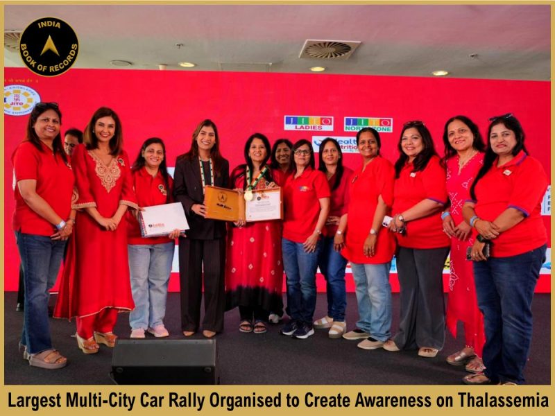 Largest Multi-City Car Rally Organised to Create Awareness on Thalassemia
