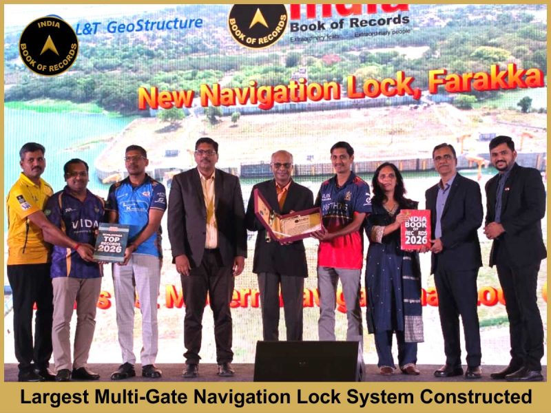 Largest Multi-Gate Navigation Lock System Constructed.