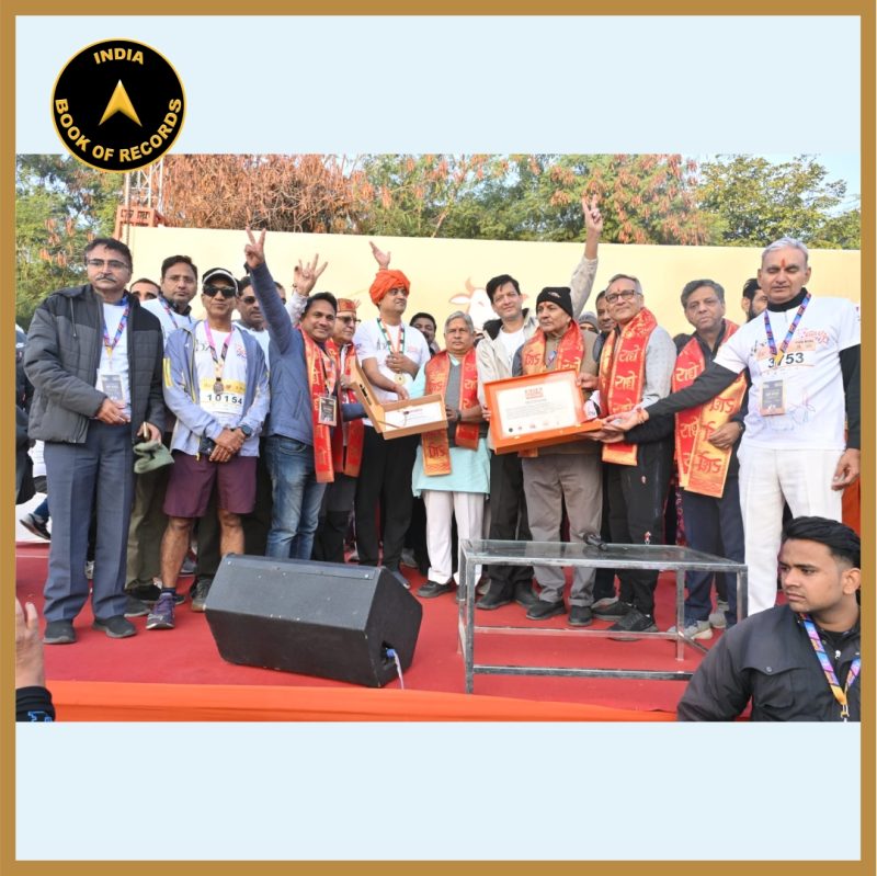 Largest Participation in a Run to Raise Awareness for Cow Protection