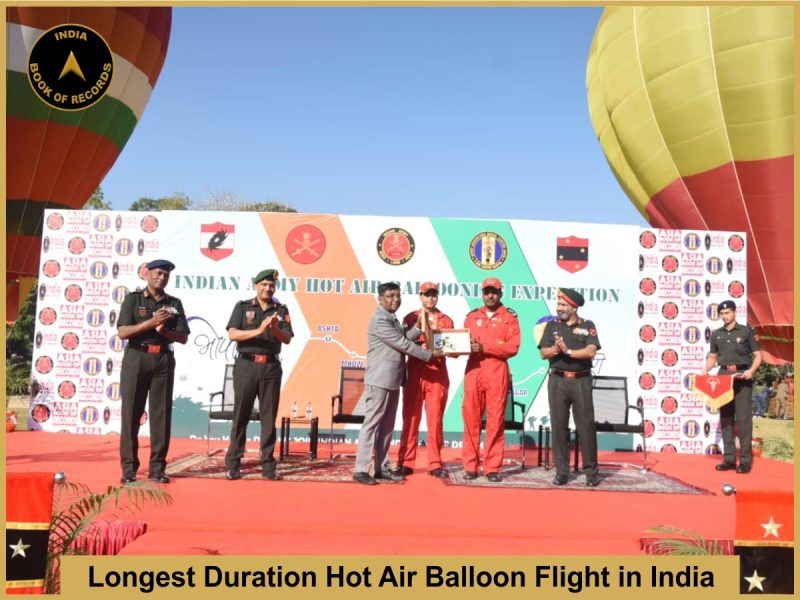 Longest Duration Hot Air Balloon Flight in India