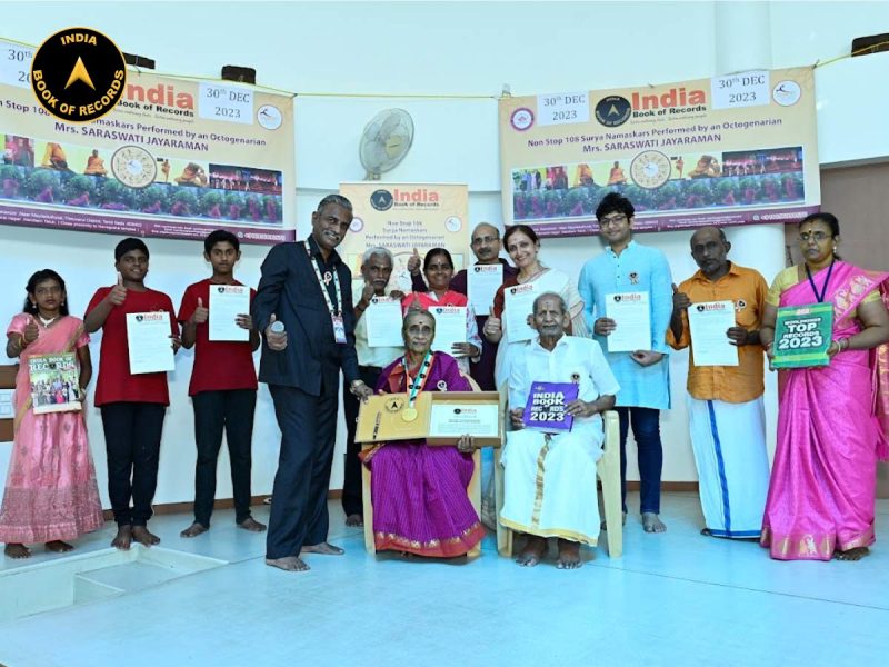 MAXIMUM NON-STOP SURYA NAMASKARS PERFORMED BY AN OCTOGENARIAN