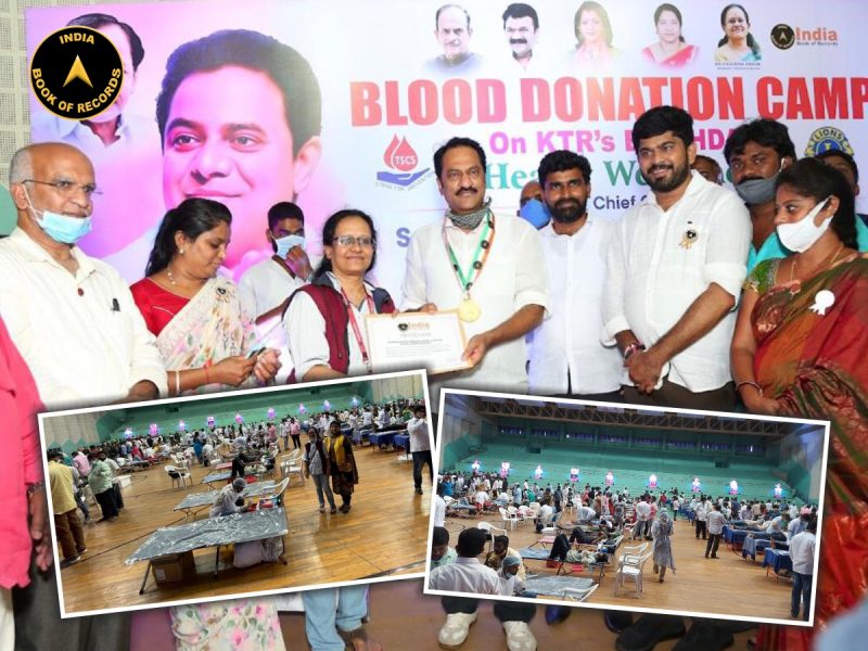 MAXIMUM PEOPLE DONATING BLOOD ON ONE DAY DURING CORONA PANDEMIC