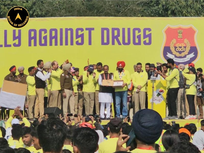 MAXIMUM PEOPLE PARTICIPATED IN A CYCLOTHON FOR DRUG FREE PUNJAB