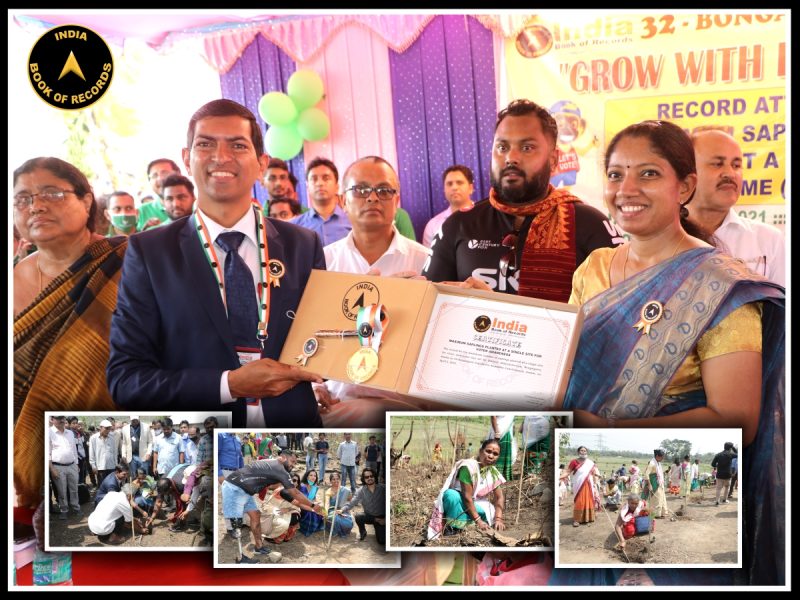 MAXIMUM SAPLINGS PLANTED AT A SINGLE SITE FOR VOTER AWARENESS