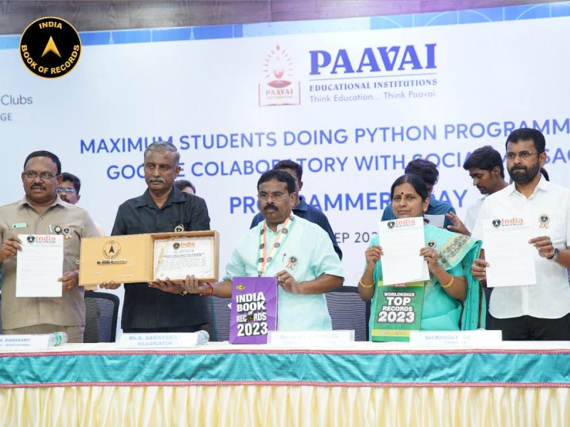 MAXIMUM STUDENTS DOING PYTHON PROGRAMMING IN GOOGLE COLABORATORY WITH SOCIAL MESSAGES
