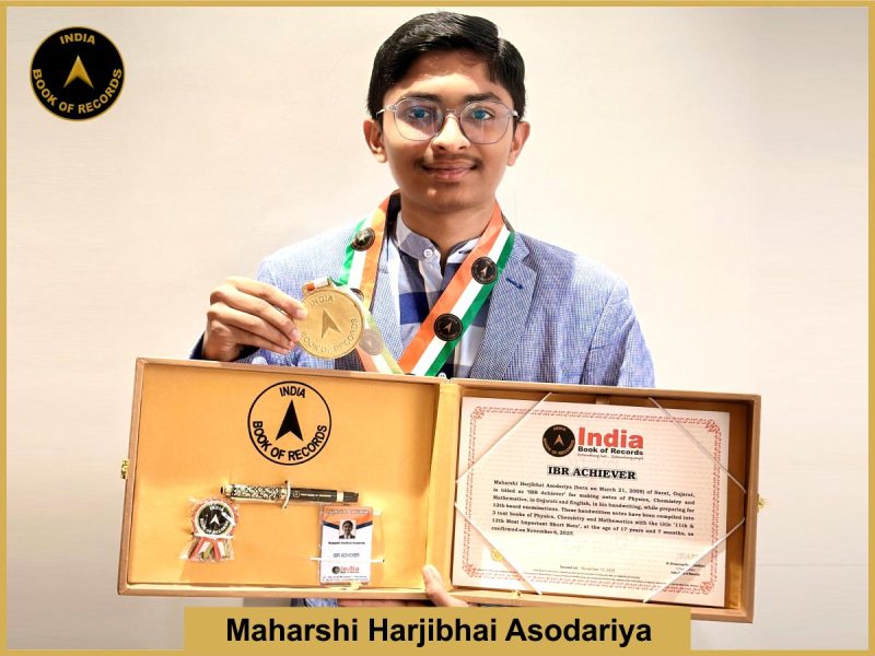 Maharshi Harjibhai Asodariya - IBR Achiever