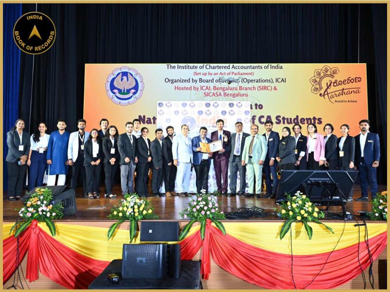 Maximum CA Students Sang the ICAI Motto Song Simultaneously at a Single Venue