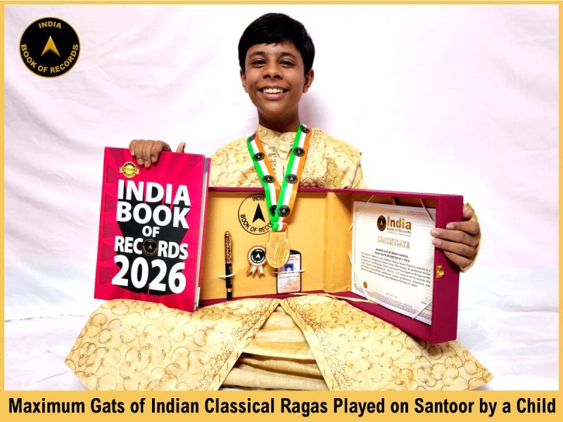 Maximum Gats of Indian Classical Ragas Played on Santoor by a Child.
