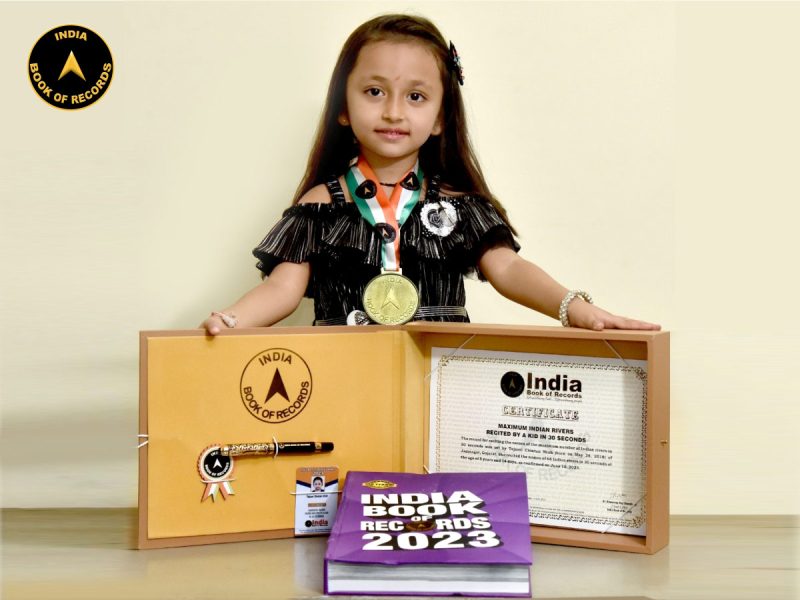 Maximum Indian rivers recited by a kid in 30 seconds