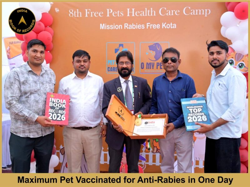 Maximum Pet Vaccinated for Anti-Rabies in One Day