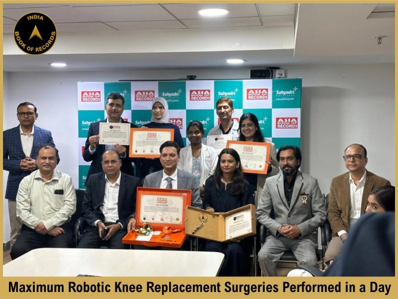 Maximum Robotic Knee Replacement Surgeries Performed in a Day