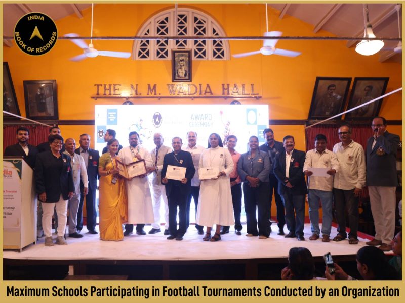 Maximum Schools Participating in Football Tournaments Conducted by an Organization
