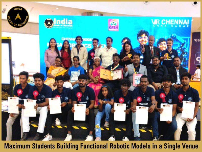 Maximum Students Building Functional Robotic Models in a Single Venue.