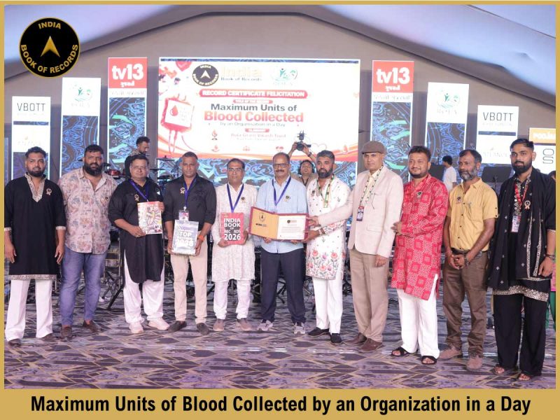 Maximum Units of Blood Collected by an Organisation in a Day.
