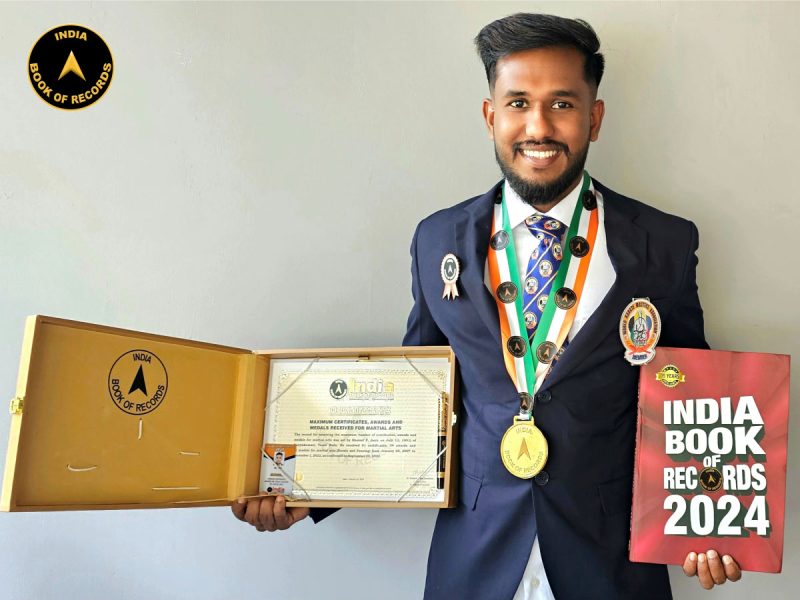 Maximum certificates, awards and medals received for martial arts
