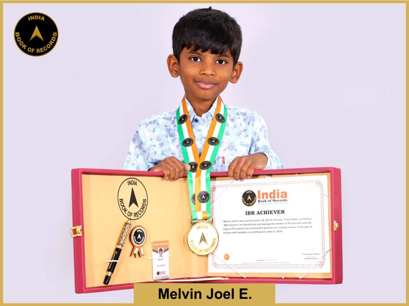 Image of Melvin Joel E. with IBR Achiever Certificate.