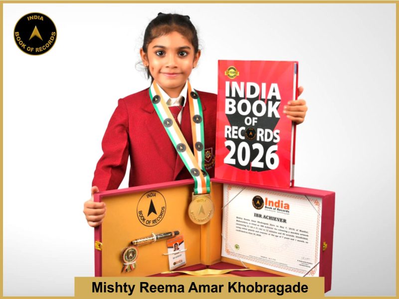 Image of Mishty Reema Amar Khobragade with IBR Achiever Certificate.