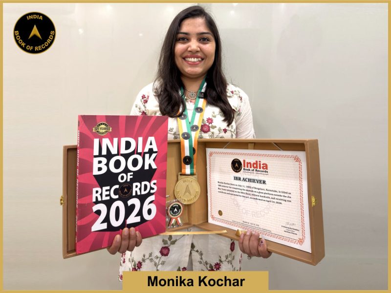 Image of Monika Kochar with IBR Achiever certificate.
