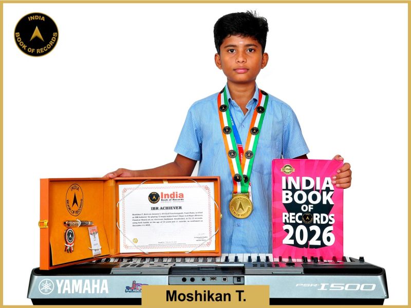 Image of Moshikan T. with IBR Achiever certificate.
