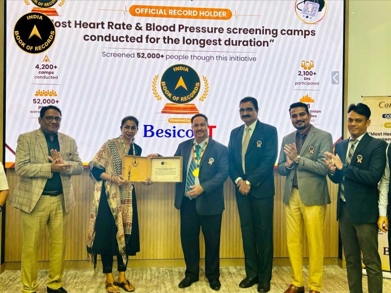 Most Heart Rate and Blood Pressure Screening Camps Conducted for the Longest Duration