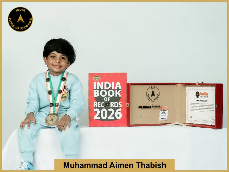 Image of Muhammad Aimen Thabish with IBR Achiever certificate.